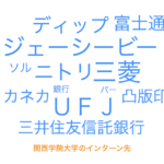 関西学院大学の学生が参加したインターンシップランキングTOP5
